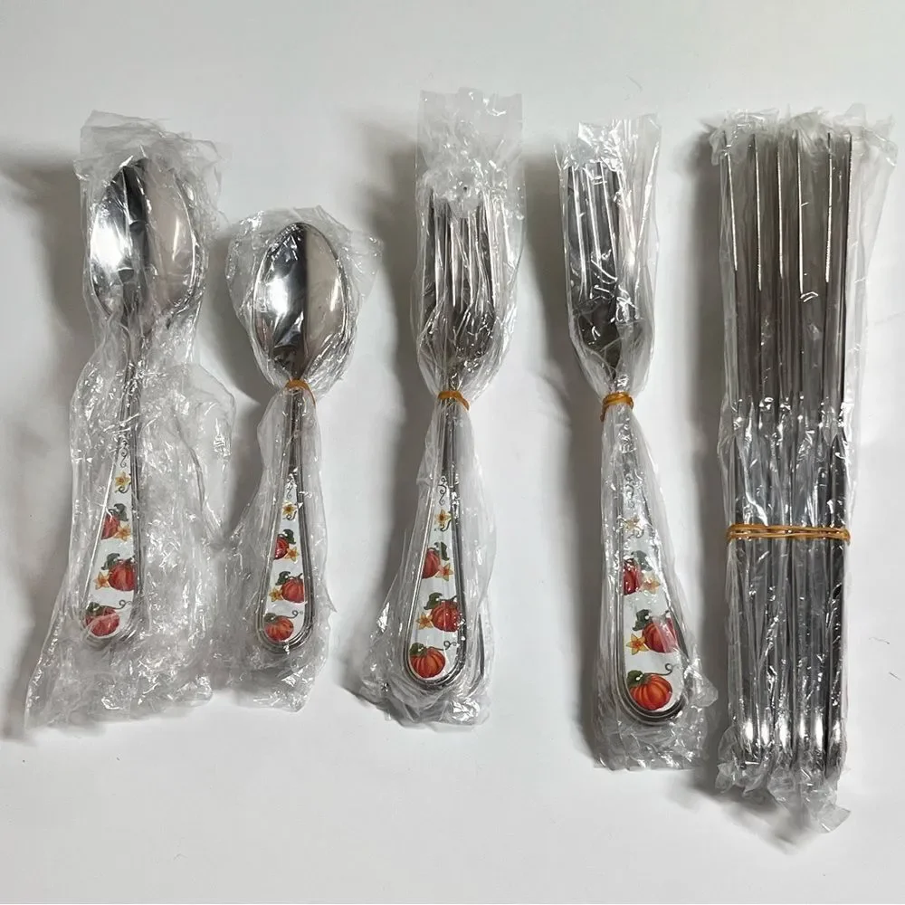 Temp-tations Stainless Steel 6 Servings Flatware Set of 30 Pieces
